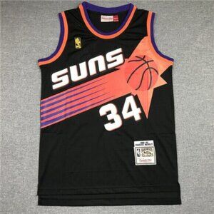 Mens Charles Barkley Black Stitched Jersey